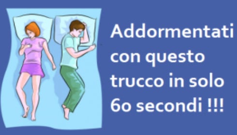 Grazie ad un trucchetto è possibile addormentarsi in meno di 60 secondi