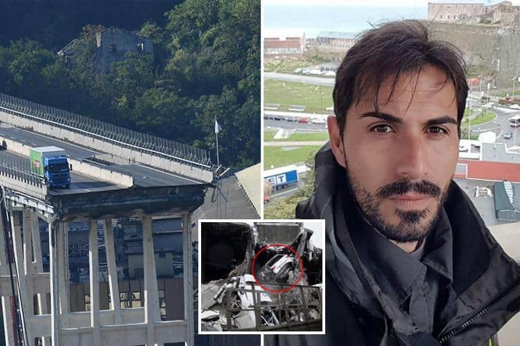 Vola per decine di metri con la sua auto, sopravvive al crollo del ponte grazie a dei detriti. “Mi sento miracolato”