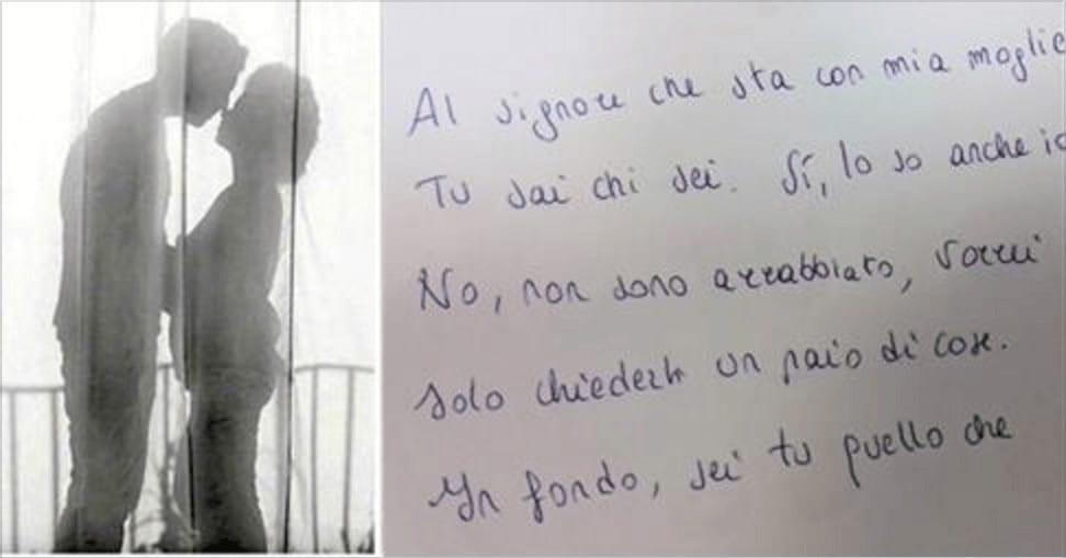 Il marito capisce che la moglie lo tradisce, ecco la lettera che lascia