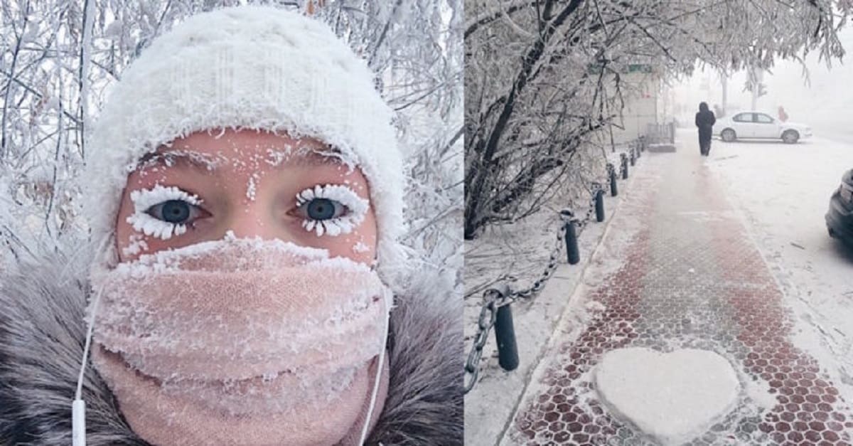 Il termometro si rompe a -62 ° C nel villaggio più freddo del mondo e le foto sono incredibili