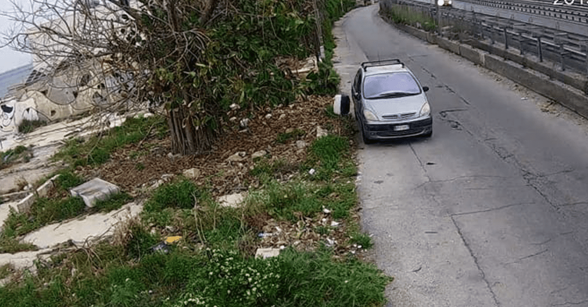 Getta  2 cuccioli fuori dal finestrino ma viene ripreso dalle telecamere di videosorveglianza. Ora rischia grosso.