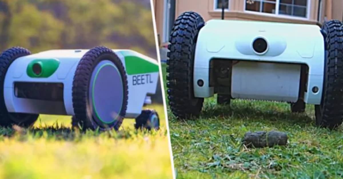 Robot intelligente rileva e raccoglie automaticamente gli escrementi del tuo cane. Ecco come funziona.