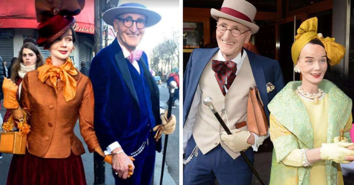 La coppia di anziani che ogni giorno scende da casa vestita come se dovessero consegnare loro un premio