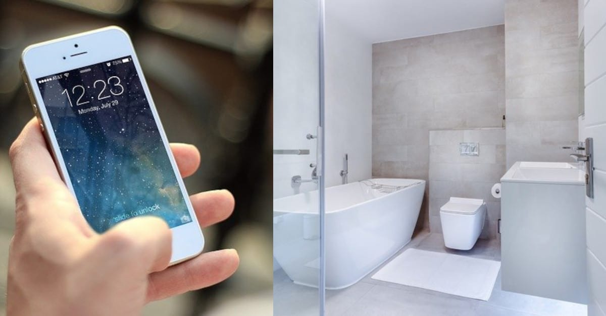 Ecco perché non dovresti mai usare il tuo cellulare in bagno!