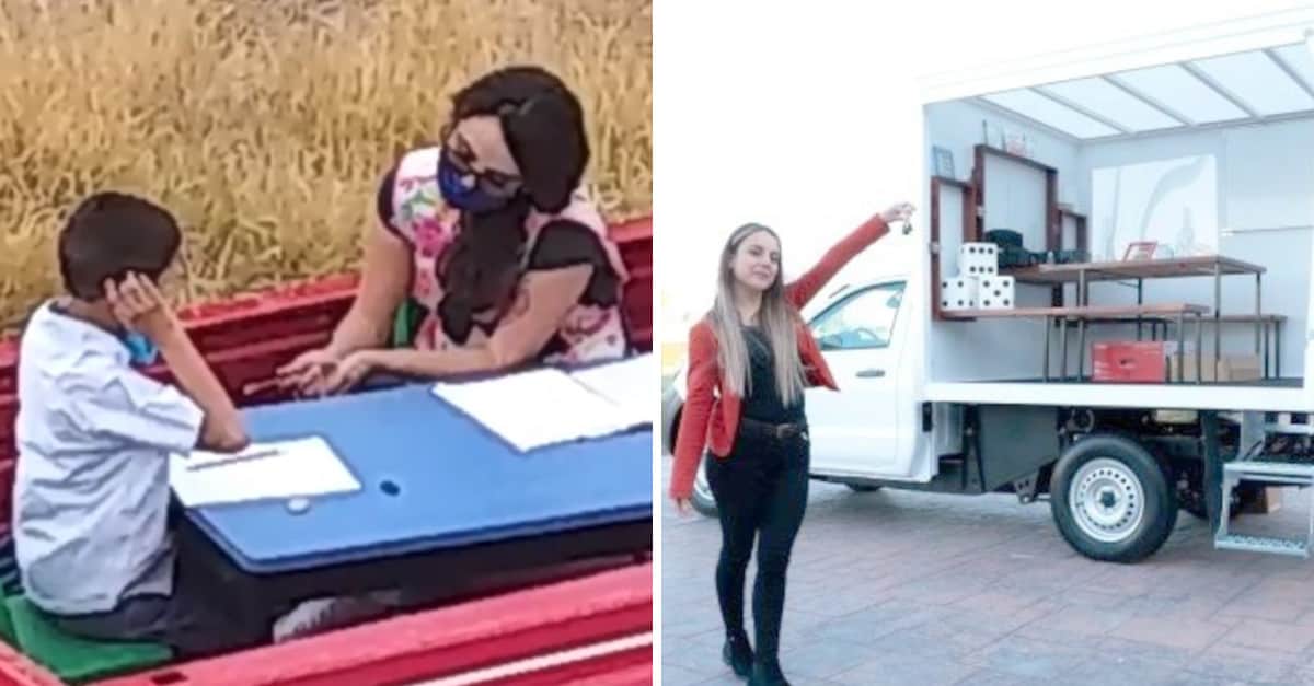 L’insegnante che ha usato un vecchio camion per insegnare riceve un pick-up completamente attrezzato