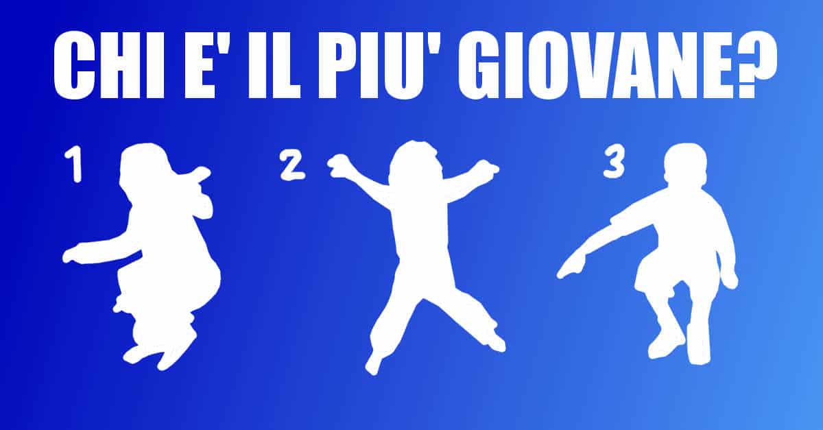 Test di personalità: quale di queste silhouette ti sembra più giovane?