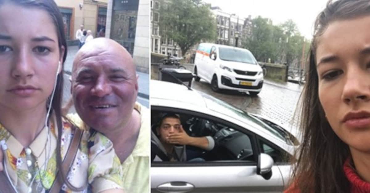 9 Foto della ragazza che posta i selfie che fa con tutti gli uomini che le danno fastidio per strada