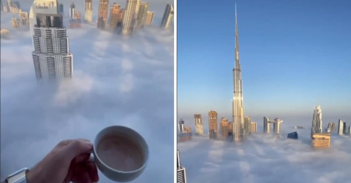 Questa è la vista da un edificio più alto delle nuvole; il video spettacolare diventa virale