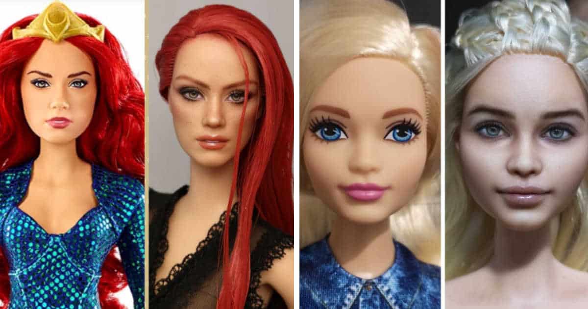 16 Foto di bambole ridipinte così bene da sembrare quasi reali