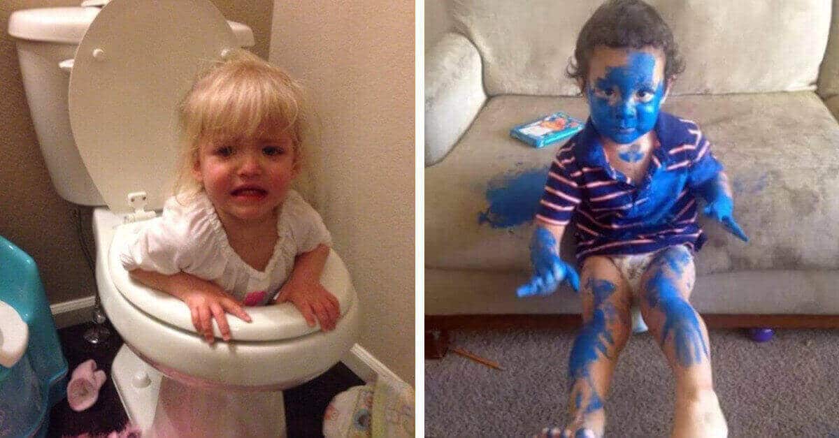 18 esempi che mostrano cosa succede quando lasci un bambino da solo senza supervisione