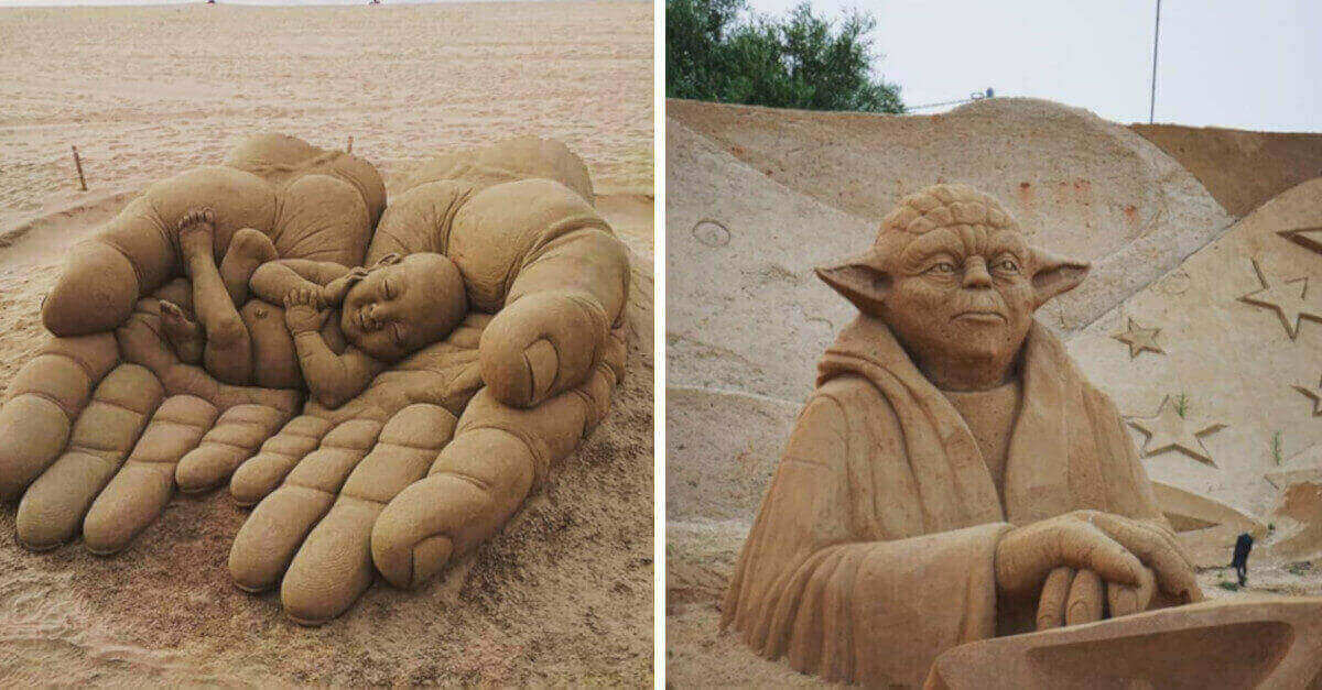 20 foto di vere opere d’arte fatte solamente con la sabbia