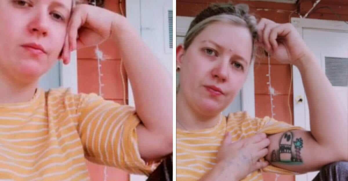 Una madre si fa tatuare il disegno di suo figlio ma poi scopre che non l’aveva davvero fatto lui