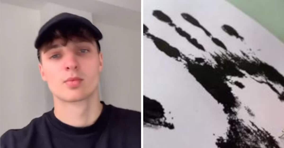 Il giovane che crea meravigliosi disegni con le sue impronte di mani e altri materiali insoliti