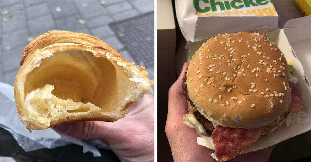 19 persone sfortunate che sono rimaste deluse dai cibi che avevano ordinato