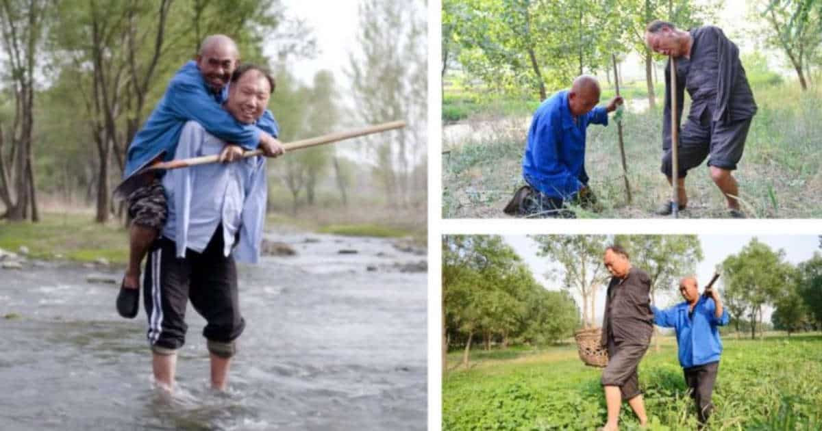 Un uomo cieco ed il suo amico senza braccia sono riusciti a piantare un foresta di 10.000 alberi