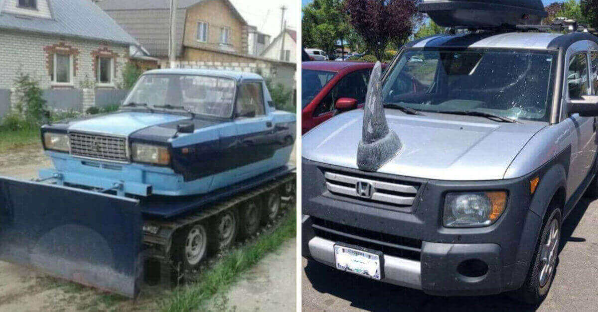 25 Foto di auto che stanno attraversando una crisi di identità a causa dei loro proprietari