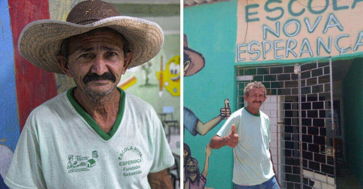 Ricicla spazzatura e mantiene una classe con 40 bambini. Contribuisce giornalmente con le sue entrate