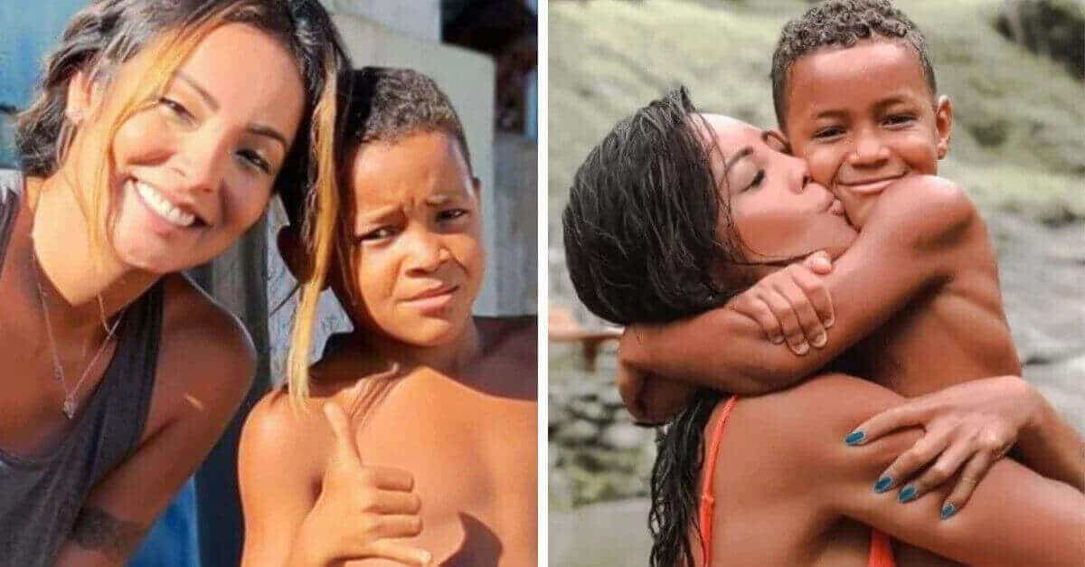 Una famosa modella ha trovato un ragazzo che viveva in una discarica, lo ha adottato e ora è suo figlio