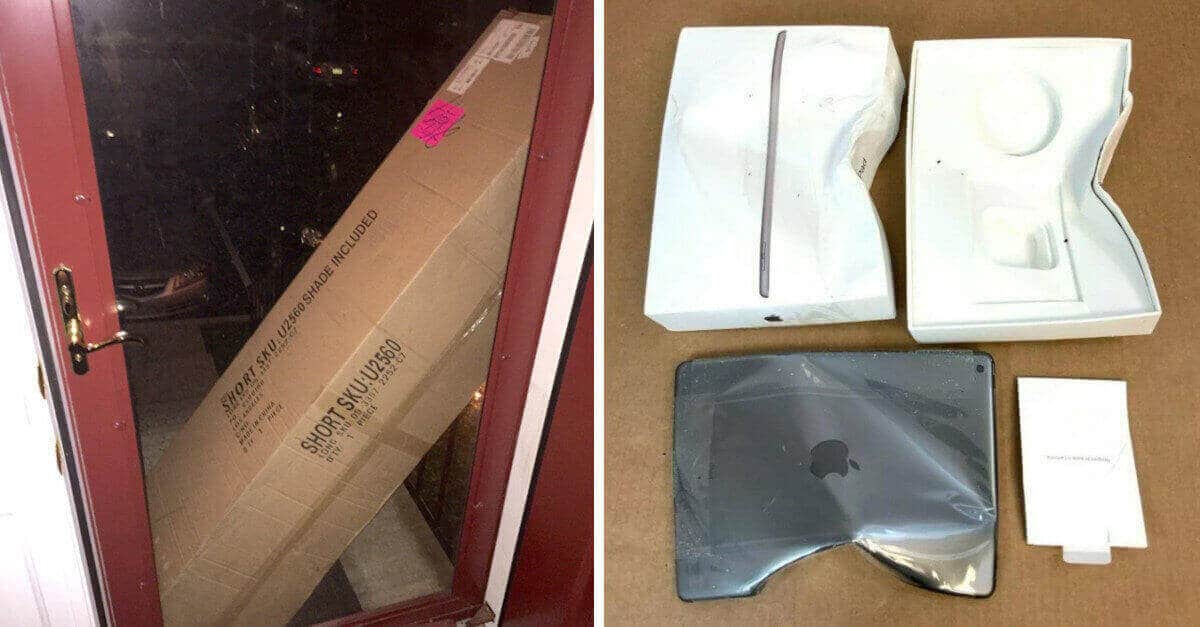 14 foto che mostrano quanto la consegna di un pacco possa andare storta