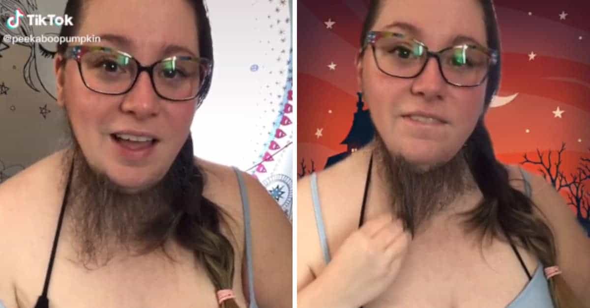 La donna barbuta si accetta così com’è, è fortunata in amore ed ha migliaia di follower su Tiktok