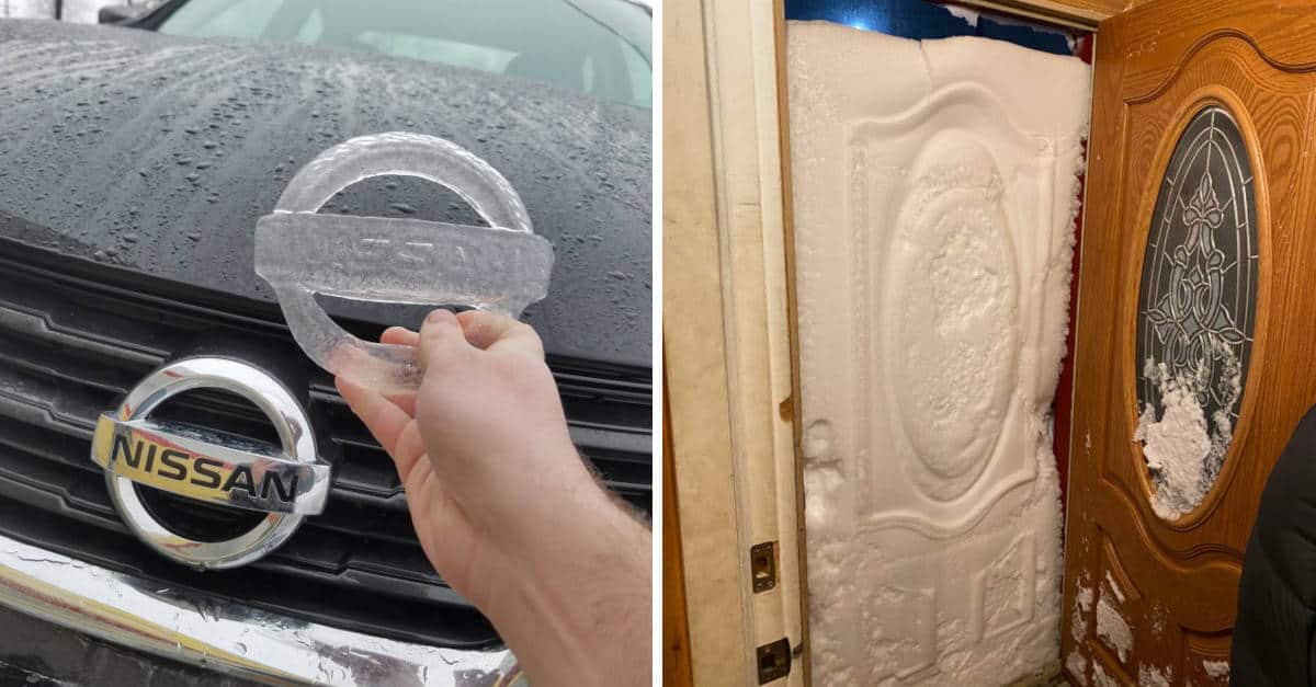 20 foto che raccontano il risultato di una gelida notte invernale