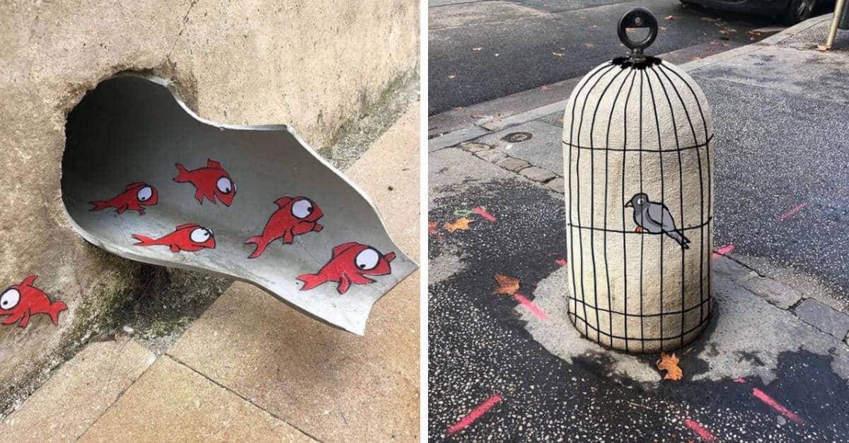 Questo artista dipinge le strade di colori con le sue opere: 17 Foto