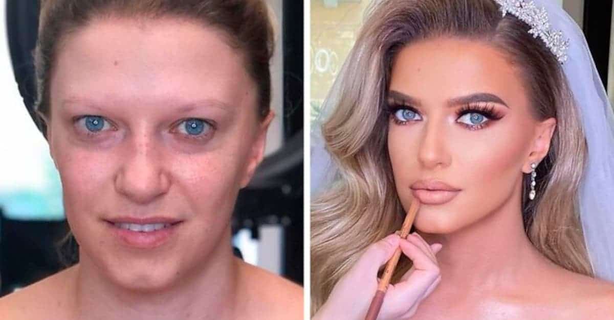 17 Donne prima e dopo essersi truccate per il loro matrimonio, di Arber Bytyqi