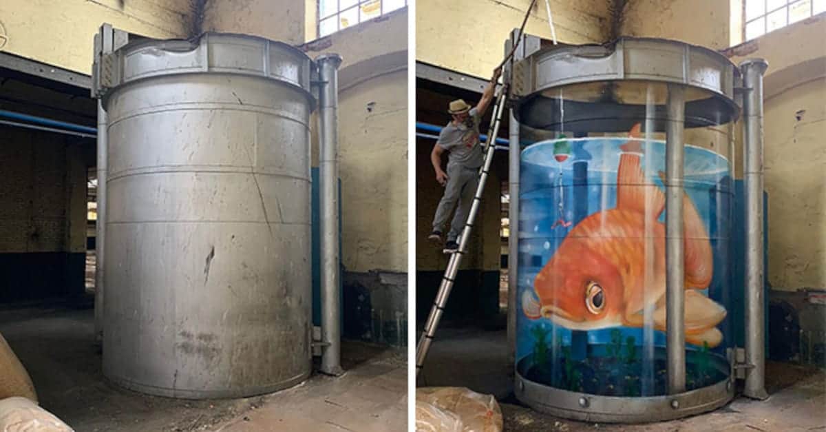 20 Foto dell’artista francese che crea graffiti in 3D