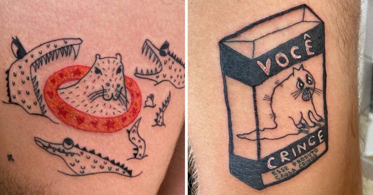 Questa tatuatrice è diventata famosa per non saper disegnare e per questo motivo la gente vuole così tanto i suoi disegni: 17 Foto