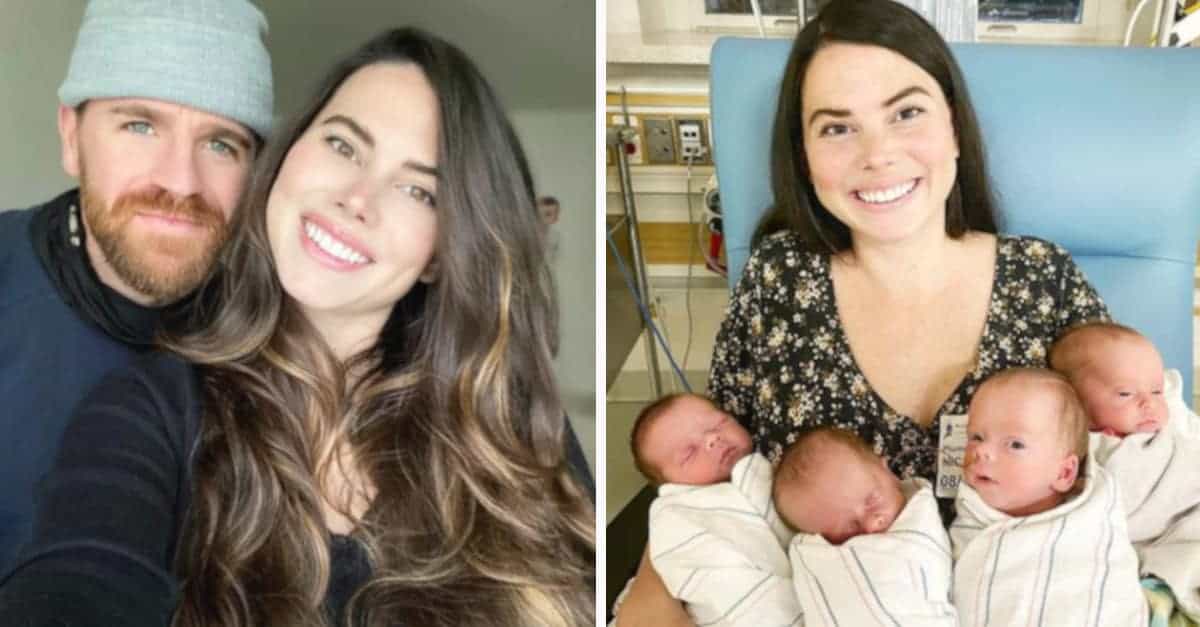 Questa coppia scopre che di aspettare quattro gemelli dopo aver adottato 4 bambini e averne avuto uno