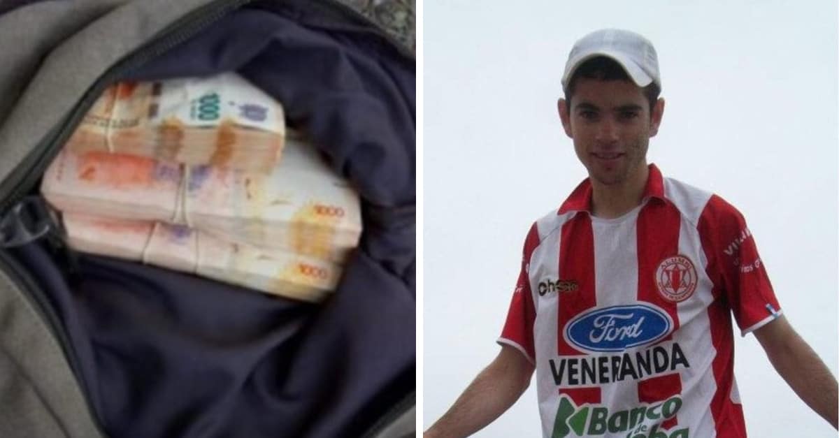 Un giovane ha trovato uno zaino con dentro $ 4.600 e lo ha restituito. Erano soldi per pagare gli stipendi