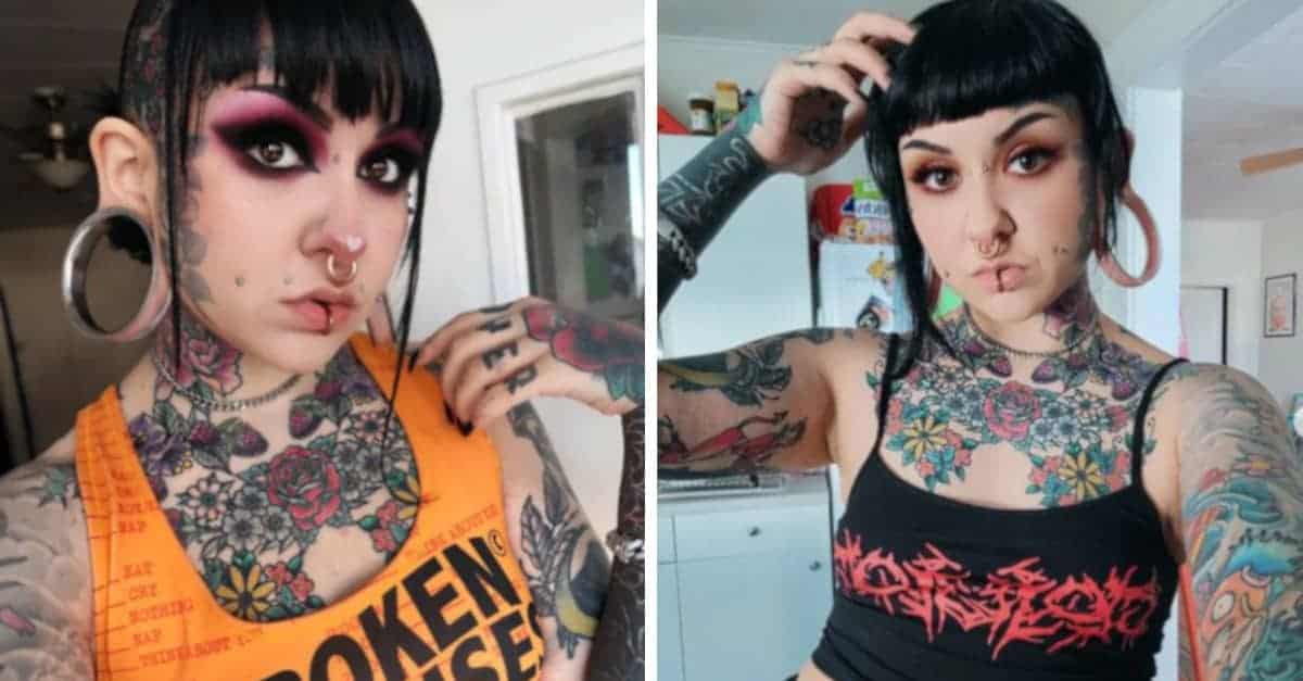 Una giovane tatuatrice vuole battere il Guinness dei primati per le orecchie più dilatate del mondo