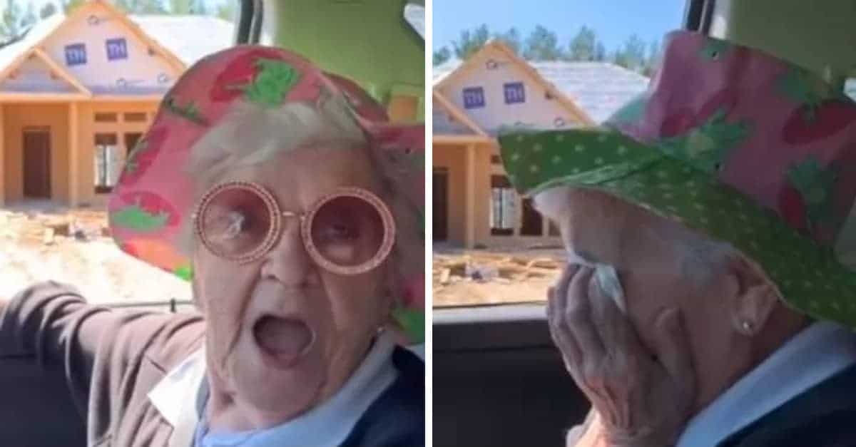 La nonna si commuove a scoprire che andrà a vivere con il nipote