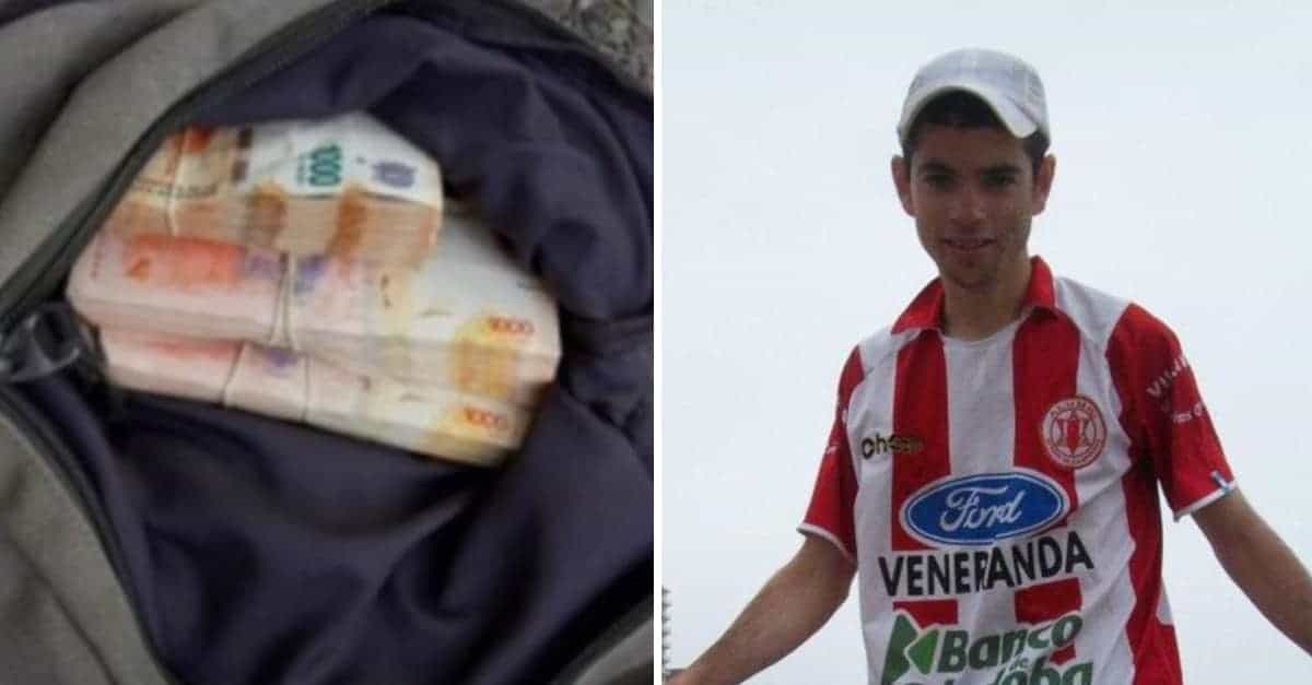 Un giovane ha trovato uno zaino con dentro 4.600 dollari e lo ha restituito. Erano soldi per pagare gli stipendi.