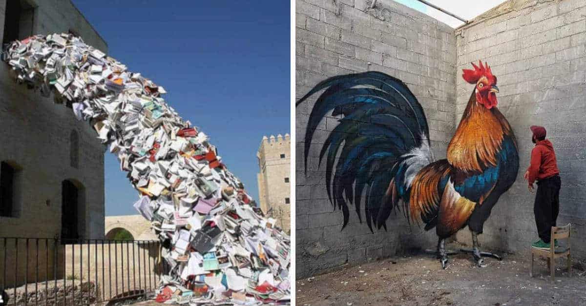 Opere di street art che trasformano i muri grigi delle case in arte: 14 Foto