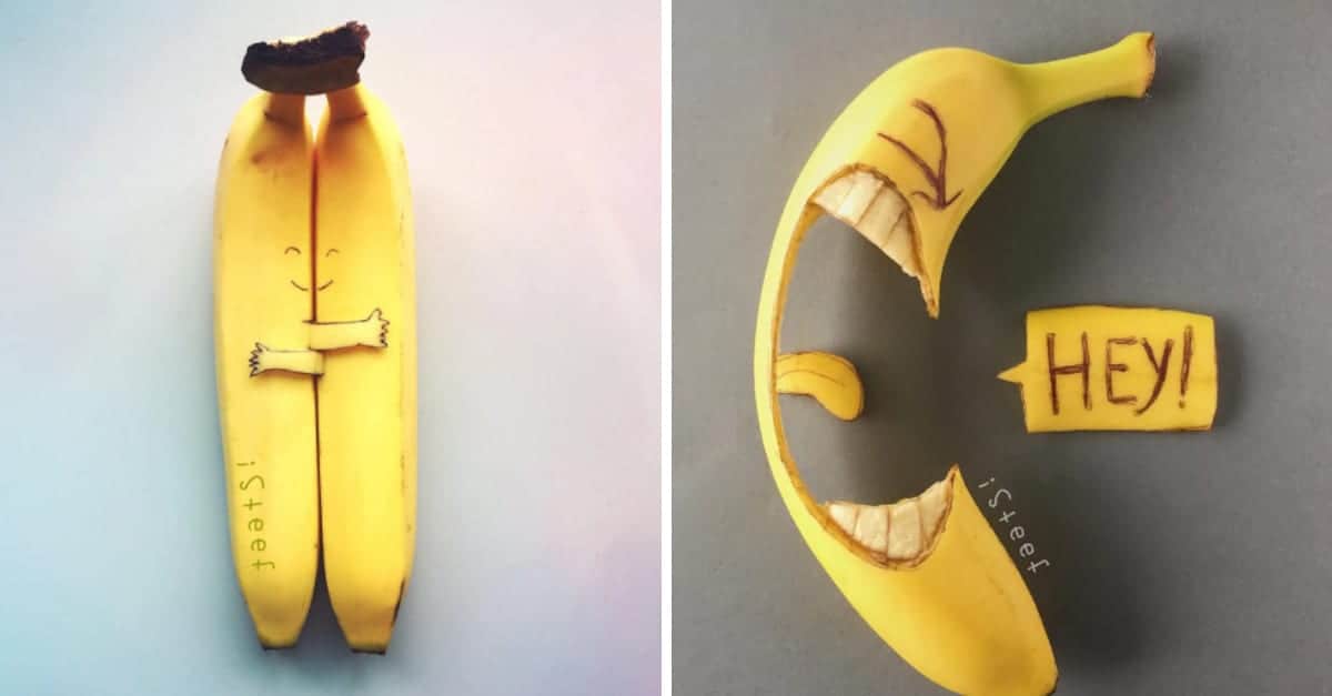 Artista crea opere straordinarie con le banane che esprimono le meraviglie della vita: 14 Foto