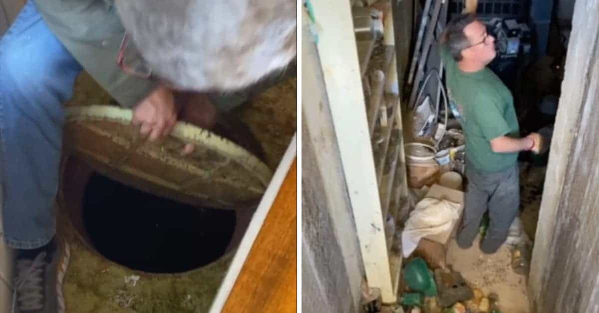 La donna trova un bunker segreto sotto il vecchio armadio