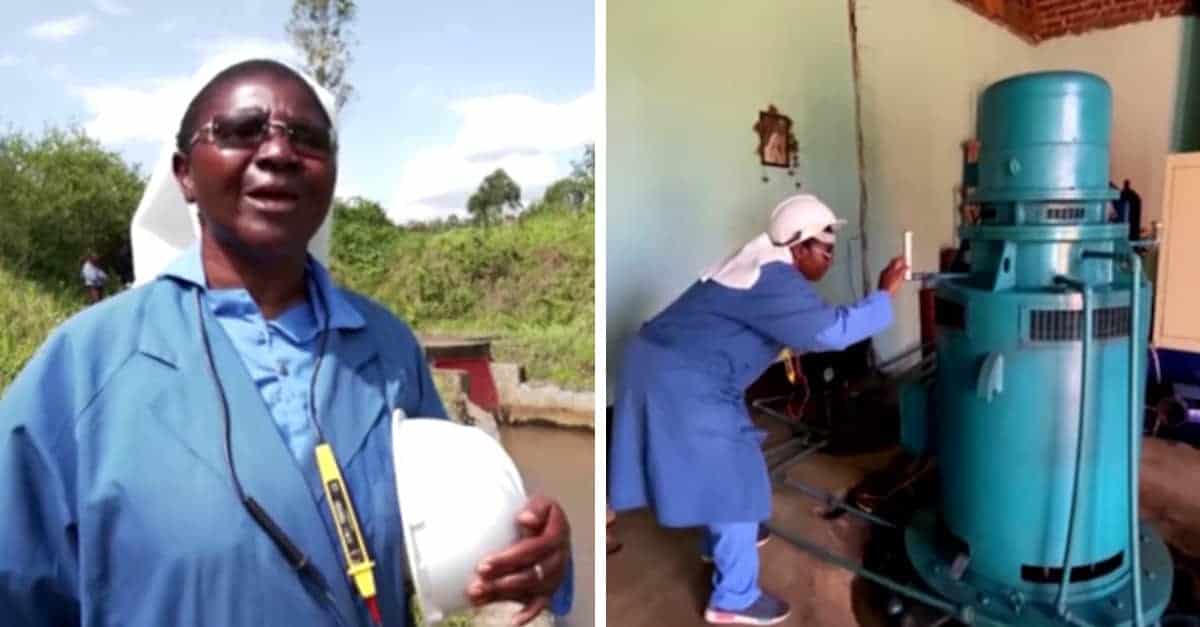 La suora congolese segue un corso di elettricista e ripara l’impianto idroelettrico nella sua comunità