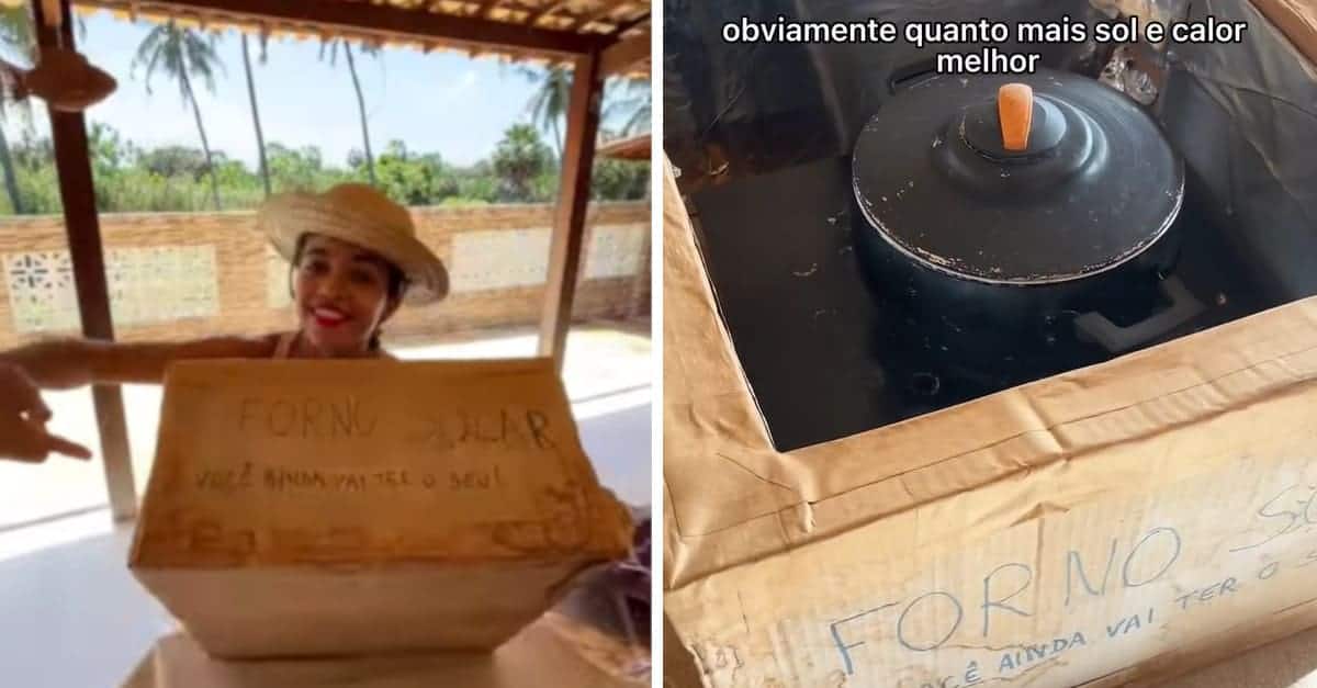 La famiglia crea un forno solare che cuoce il cibo senza utilizzare gas o elettricità [VIDEO]