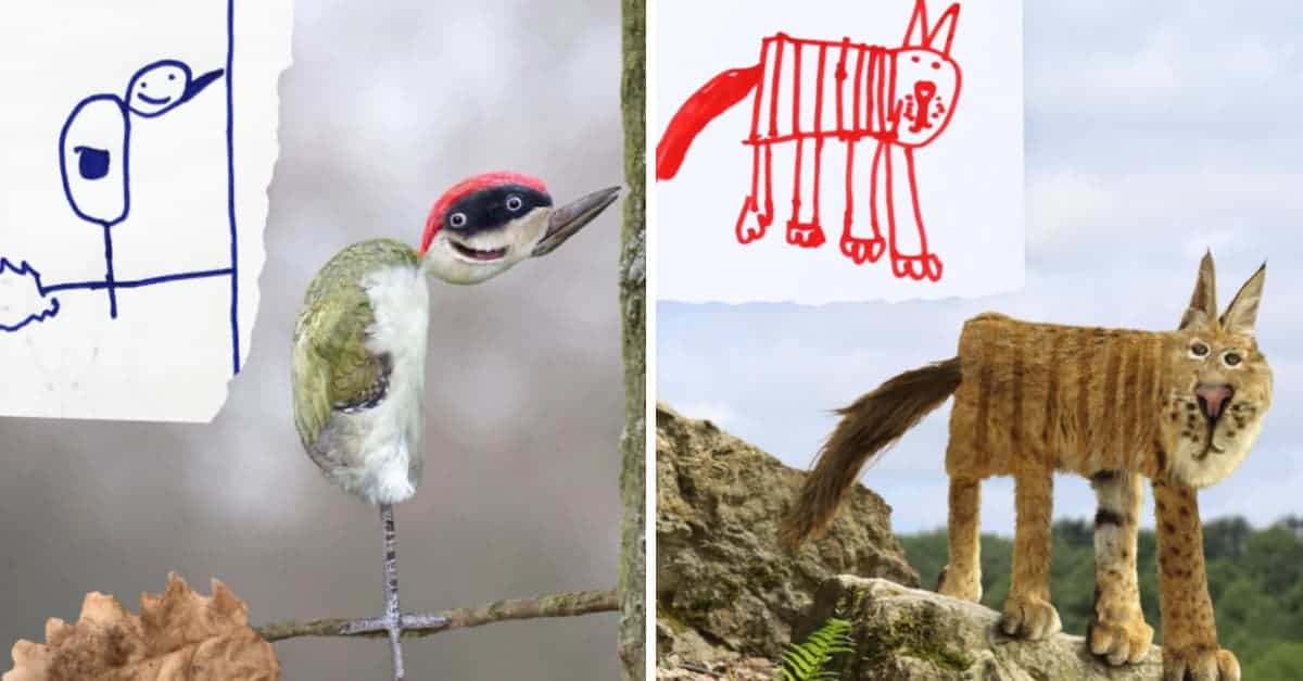 Papà ricrea i disegni di suo figlio come se fossero creature della vita reale: 14 Foto