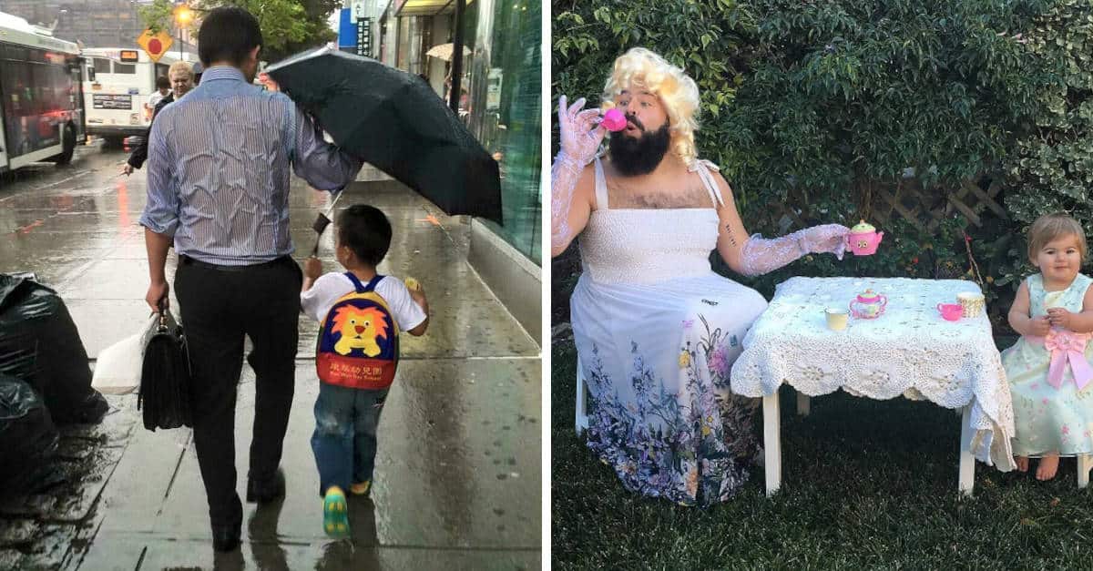 19 foto di dolci padri che farebbero qualsiasi cosa per i loro figli