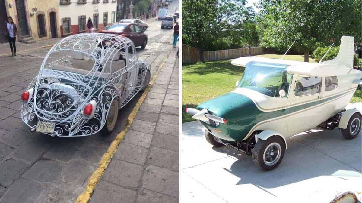 14 Auto molto divertenti che le persone hanno trovato per strada e hanno dovuto fotografarle