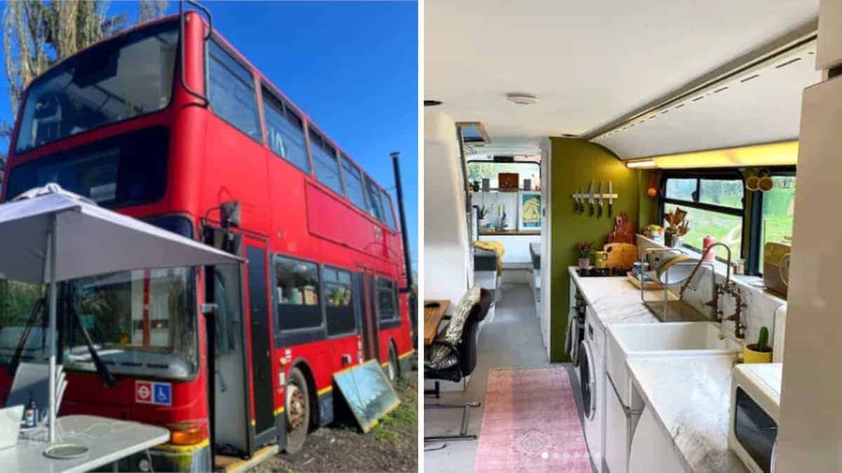 Comprano un autobus a soli 2500 sterline e lo trasformano nella casa dei loro sogni