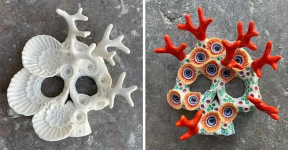 L’artista Lisa Stevens crea incredibili sculture in ceramica di vita acquatica: 15 Foto