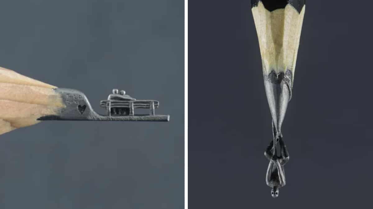 Artista trasforma le normali matite in bellissime opere d’arte in miniatura