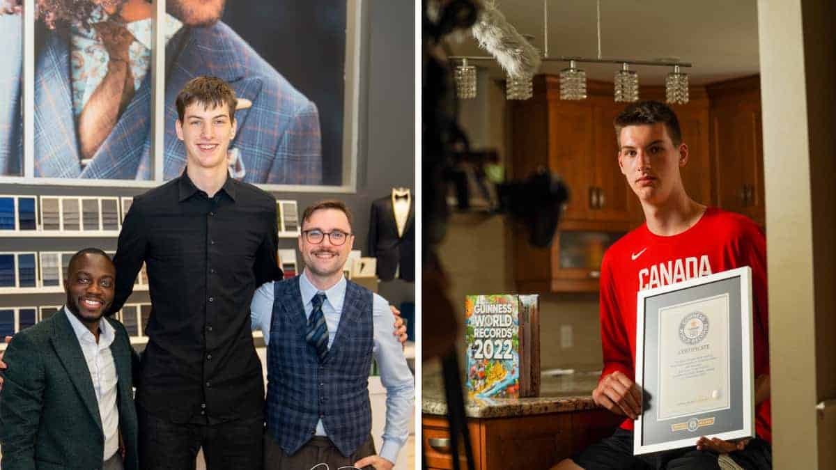 Questo adolescente è il più alto del mondo e indovina la sua altezza a soli 15 anni