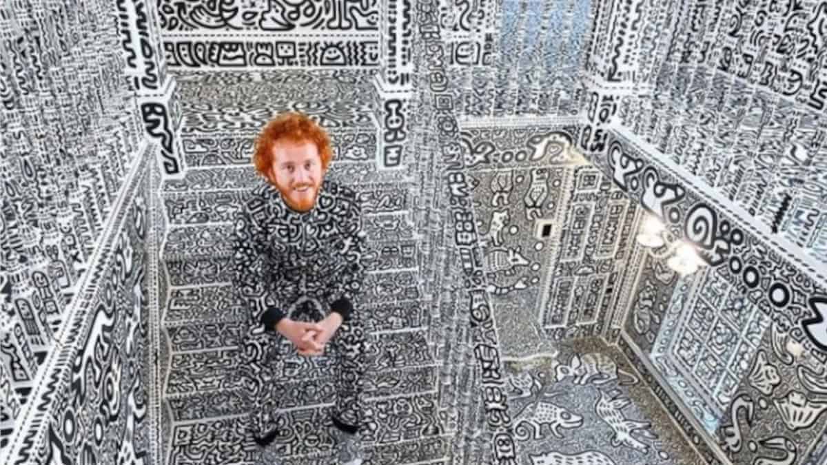 L’artista Mr. Doodles ha dipinto per due anni i suoi famosi doodle in ogni angolo della sua villa da 1 milione di euro