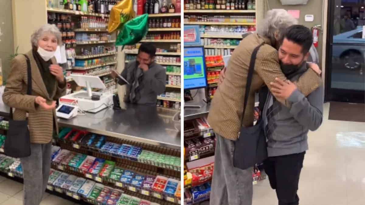 Una signora 86enne compra un biglietto della lotteria e promette al cassiere che dividerà il premio della vittoria con lui