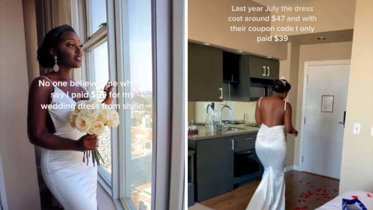 Spende 36 euro per il suo vestito da sposa e nessuno si accorge che sia un vestito economico