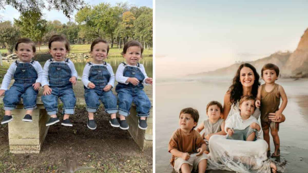 La mamma di 4 gemelli racconta di usare 24 pannolini al giorno e di spendere 500 euro settimanali per la spesa